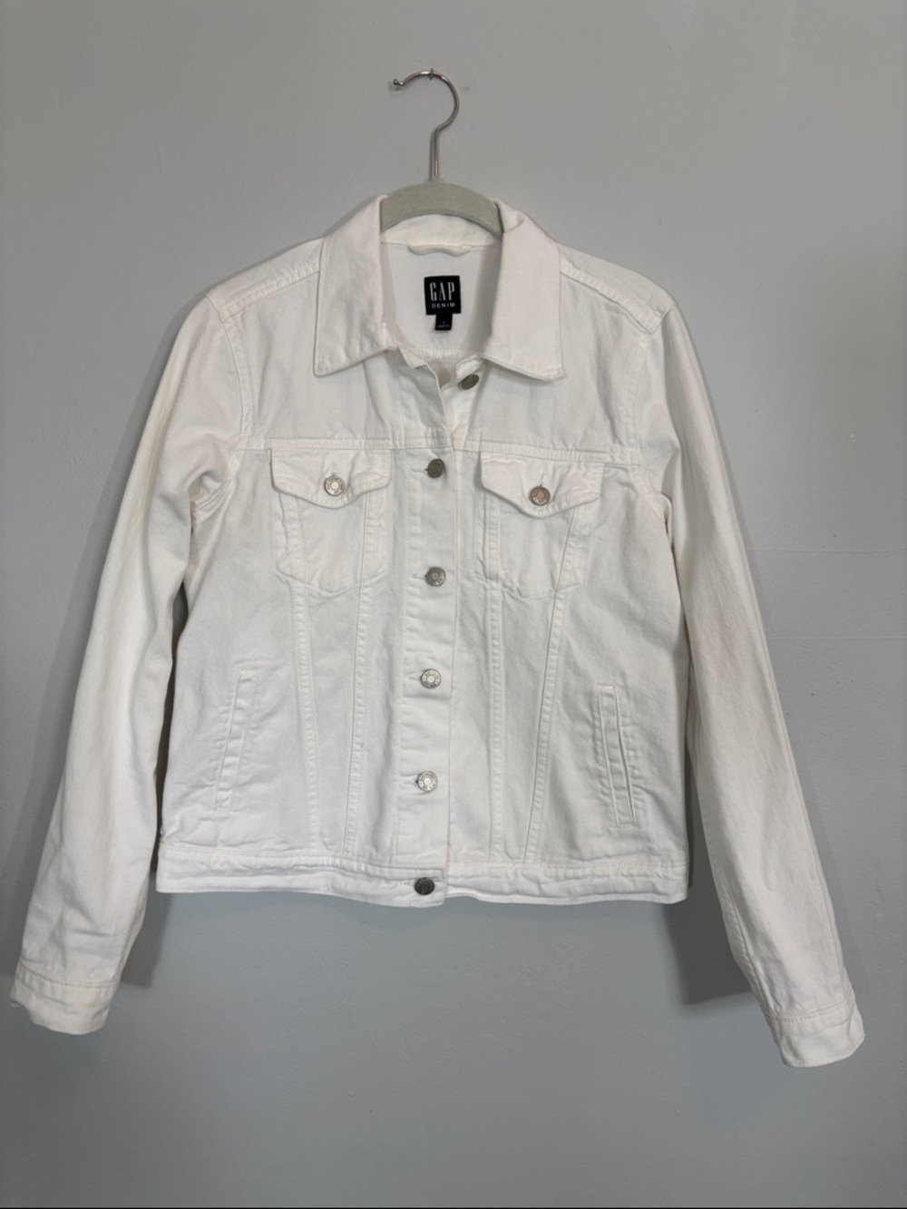 GAP White Denim Jacket